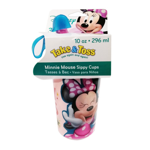 The First Years Disney Minnie Mouse TT 10oz Sippy Cups with Cap 3pk